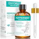ENYORLI Peppermint Oil 3.38 fl oz Christmas Gift for Women Men Peppermint Essential Oil 100% Natural for Hair, Skin, Diffuser, Massage, Cleaning, Candle Making and Soap Making
