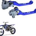Motorcycle CNC Aluminum Brake Clutch Lever Handle Pivot for yz250f yz450f yz426f 2009-2023 yz125 yz250 2015-2023 yz125x 17-23 yz250x 16-23 yz250fx 20-23 yz450fx 19-23 Pit Dirt Bikes (Blue)