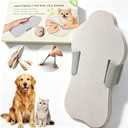 Dog Nail Scratch Board with Hand Strap, Portable Pet Nail File Sandpaper Board, Non-Slip EVA Dog Nail Grinder for Small Medium Large Dogs, Stress-Free Quiet Nail Trimming Tool, Lightweight Grey