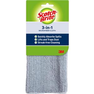 Scotch-Brite Microfiber 3-in-1 Cloth (Pack of 12)