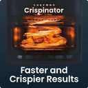 Chefman Crispinator Air Fryer 6-in-1 with 8 Qt capacity, 450F Max Temp with TurboFry Pro Technology for Fast and Even Results, Viewing Window, Nonstick Ceramic Basket, 8 Quart