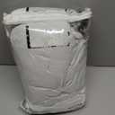 Beige White Pinch Pleated Full Blackout Curtains 2 Panels Set Linen Room Darkening 100% Black Out Window Curtains 96 Inch for Living Room Bedroom Thermal Insulated Pinch Pleat Drapes with Hooks Rings