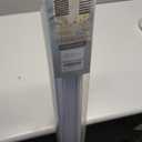 Persilux Zebra Blinds for Windows, Cordless Roller Shades Window Treatments (57" W x 72" H, White) Light Filtering Dual Layer Roller Window Shades Light Filtering Sheer Shades for Home and Office