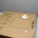 Clear Acrylic Baby Gate 29.5-47.2" Wide Pressure Mount Clear Dog Gate Indoor - No Drill Auto Close, Walk Through Baby Gates for Stair & Doorways & Hallway