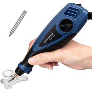 25W Engraving Pen, 6 Speed Power Engraving Tool, Handheld Engraver Pen with Tungsten Carbide Steel Bits for Wood Metal Glass Professional Etching Tool