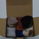 Anlisim Kids Merino Wool Hiking Socks Boys Girls Toddlers Thermal Winter Warm Boot Thick Cushion Gift Socks 6 Pairs (1-3T, Check)