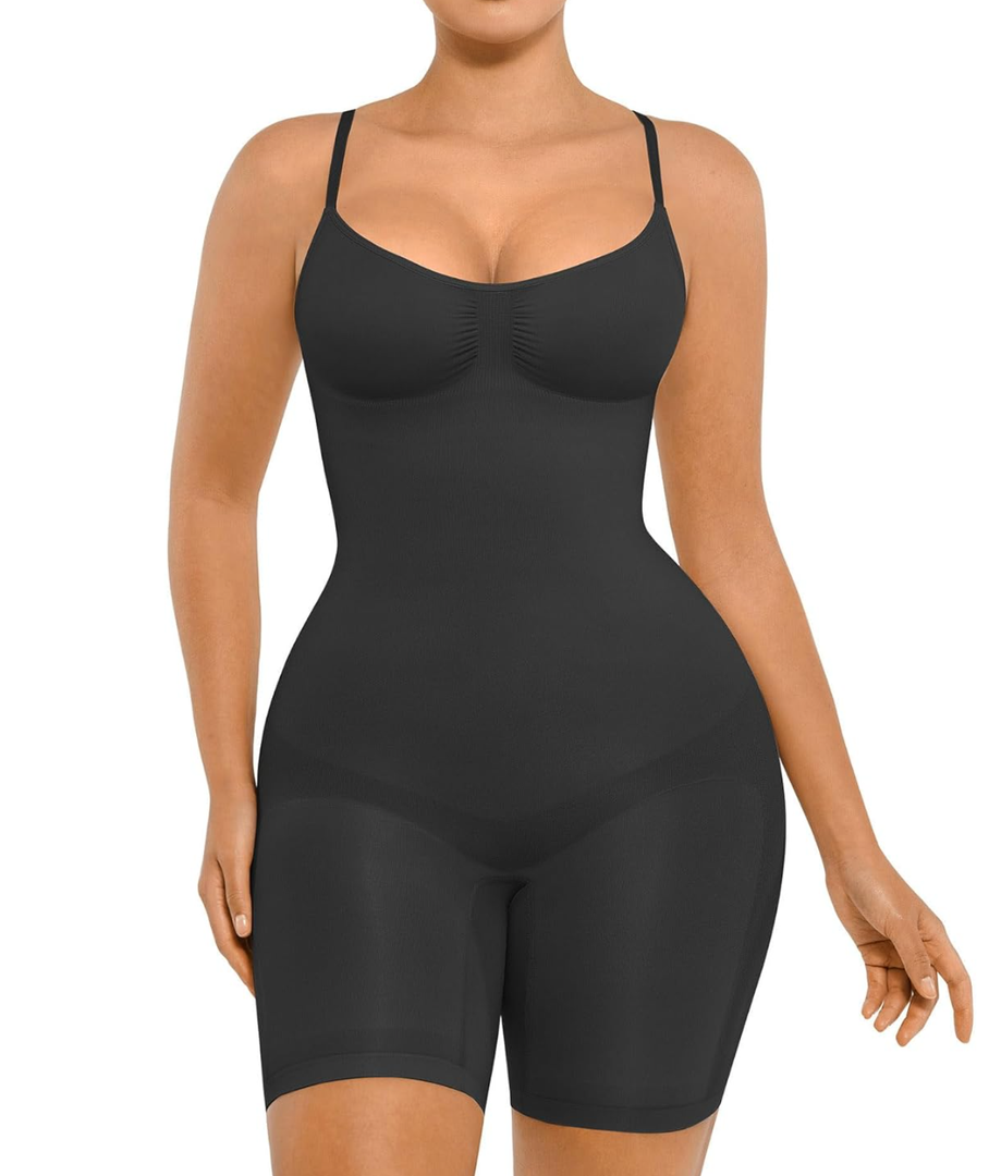 FeelinGirl Shapewear Bodysuit Tummy Control Seamless Sculpting Hip Enhancer Body Shaper for Women XL-XXL