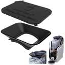 Silicone Funnel with Lid Compatible with Ninja Slushie Machine, Food Grade Funnel for Ninja Slushie Machine FS301 (Black)