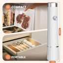 Vacuum Sealer For Food (Compact Vacuum Sealers+30 Reusable Vacuum Bags), Powerful Handheld Vacuum Sealer for 10X Preservation & Fresh