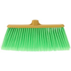 GLEAVI Durable Plastic Broom Head Replacement for Home Cleaning, Compact 12.59 X 5.90 X 1.57 Inch Design with Efficient Bristles for Floors, Patios, and Garages (Green)