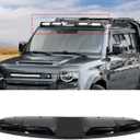 Roof Top Light Bar with 4 LED DRL Lamp Compatible with 2020-2025 Land Rover Defender 90 110 130 Gloss Black Exterior Accessories