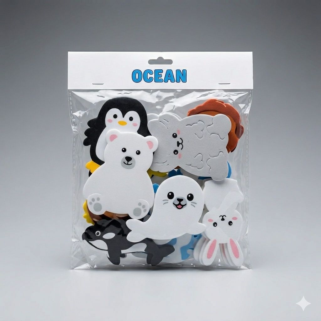 Seal, Igloo, Polar Bear, Owl, Penguin, Bunny, Riandeer, and other animals!, Craft kit, Kids