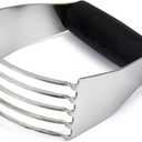 Dough Blender Heavy Duty Pastry Cutter Stainless Steel Butter Cutter Professional Baking Tool For Mixing Flour Butter (Black)