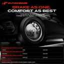 A-Premium 12.28 In(312mm) Rear Vented Brake Rotors & Ceramic Pads Kit