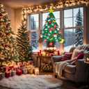 3.2Ft DIY Felt Christmas Tree Set for Kids Toddlers, 38 Hanging Ornaments Felt Christmas Tree Wall Craft Kits for Xmas Party Office Decoration, New Year Door Wall Decorations-1 (Triangle Model)