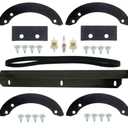 Snowblower Paddles 06720-V10-030, Scraper 76322-V10-020, V-Belt 22431-V10-013 for Honda HS520 520 HS720 Snow-Thrower with Hardware Kit