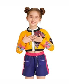 LRMEUMA Halloween Pop Singers Costume Stage Outfit Clothing Set,Christmas Gift for 414 Years