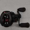 Quantum Smoke Baitcast Fishing Reel, Size 100 Reel, Large EVA Handle Knobs and Continuous Anti-Reverse Clutch, 10+1 Bearings, Black