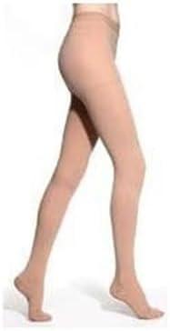 BriteLeafs Medical Compression Stockings, Opaque Pantyhose 20-30 mmHg Support, Women & Men, Closed Toe (2X-Large (1 Pair), Beige)