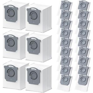 24 Pack Vacuum Bags Replacement for iRobot Roomba Vacuum Bags i7, i7+, i3, i3+, i1+, i4, i4+, i6, i6+,j6,j7,j7+,i8,i8+,s9,s9+,104 105 405 504 505 507 Clean Base Automatic Dirt Disposal Bags