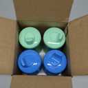 NUK Fun Grips Hard Spout Sippy Cup, 10 oz. | Easy to Hold, BPA Free, Spill Proof Toddler Cup, 4pk (Blue/Green)