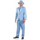 Mens 90s Comedy Movie Costume Adults Bright Blue Character Suit - Medium