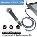 Upgrade XLR Female to USB C Cable, USB tyep-C to Female XLR Recording Cable Cord Connector Adapter Compatible with Microphone Smartphone or MacBook 1M