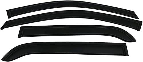 Tape On Window Visors Fits for 2005-2010 Kia Sportage, Side Auto Window Wind Deflectors, Ventshade, Rain Guards for Cars/Trucks