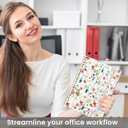 2026 Planner, Weekly and Monthly Calendar Planner for Women, Jan 2026 - Dec 2026, Hardcover Planning Agenda book with Tabs, Spiral Bound, Inner Pocket, Perfect for School Office Supplies, 6.3" x 8.5" - Wildflowers