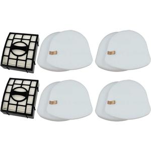 Dttery ZU561 UV730 Filters Replacement for Shark ZU560 ZU660 UV650 UV725 ZD201 ZD400 CU530 Rotator Navigator Lift-Away Upright Vacuum Part XFFK560 XHEPA560 XFFKZD400 XHFZD400, 4 Foam, 4 Felt, 2 HEPA