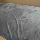 H.VERSAILTEX Velvet Stretch Individual Chaise Cover Sectional Couch Covers for L Shaped Sofa Both Left/Right Furniture Protector Seat Cushion Sofa Cover (1 Piece Chaise Cover, Stone Blue)