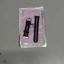 Minyee Leather Band Compatible with Fitbit Versa 4/3/Fitbit Sense 2/1 Bands Women, Dressy Premium Leather Designer Strap with Stainless Steel Metal Chain for Versa 3 4 Sense 2 Smartwatch (Black/Silver)