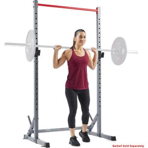 Sunny Health & Fitness Multifunctional Strength Training Home Gym  Complete Workout Equipment with Training Attachments, Optional Squat Stand, Power Rack Cage, Adjustable Incline Bench