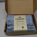 a moment Blue Chenille Throw Pillow Covers 12x20 Inch Pack of 2 Modern Decorative Throw Pillow Covers Farmhouse Cross Covers Modern Home Decor for Sofa Bedroom Living Room