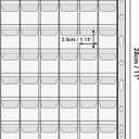 2 x 10 Sheets 420 Pocket Coin Collection Binder Pages Coin Holder Protector Sheets Coins Book Album Sleeves with Standard 9 Hole Coin Collection Supplies for Coin Quarter Dime Penny Silver Dollar Stamp