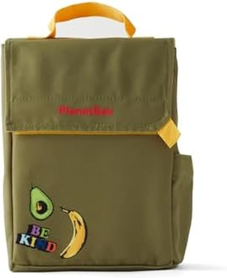 PlanetBox Fold Top Lunch Bag for Kids and Adults (Peat Moss Green)