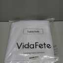 VidaFete 1 Pack Tablecloth 90 * 156inch Rectangle Table Cloth Polyester, Stain Wrinkle Resistant Polyester Dining Table Cover for Kitchen Dinning Party Wedding Tabletop Buffet Decoration(White)