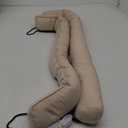 Sunolga 2-Pack 38" Door Draft Stopper Blocks Hot and Cold Air with Removable Washable Cover for Gaps Up to 3", All-Season Seal for Noise, Wind, Door Sweep for Bottom of Door, Home Essentials, Beige