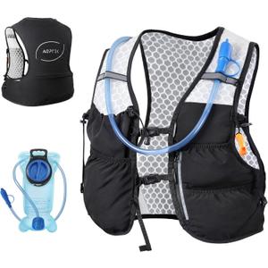 AGPTEK Hydration Running Vest with 2L Water Bladder for Men Women, Lightweight & Adjustable Running Vest for Runner Walking Hiking Marathon Cycling Jogging Trail Race