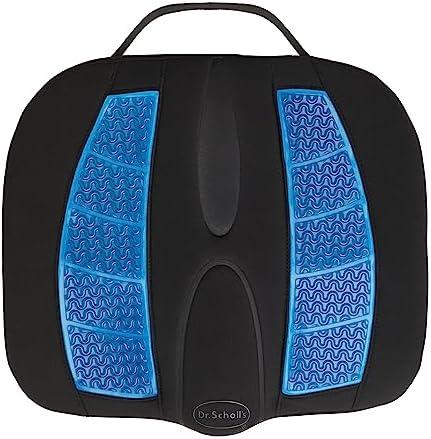 Dr. Scholl's Massaging Gel Posterior Seat Cushion for Car, Office, Home — Black