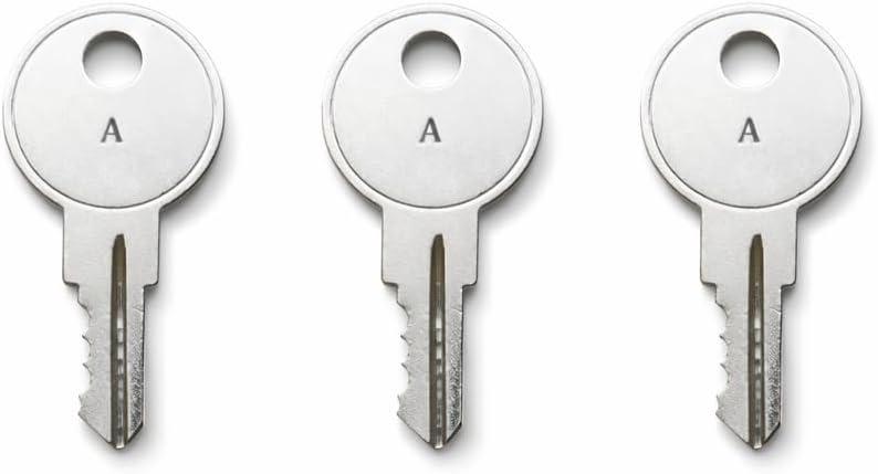 3-Pack L Keys Compatible with Sentry Safe 1100 1150 1170, Single-Sided Key Cut to Code AZ
