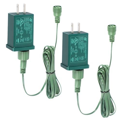 4 Pack 29V 13W LED Power Supply for Christmas Tree Lighting Class 2 LED Power Supply Waterproof IP44 Low Voltage Adapter with 9.8Ft Extension Cables for Holiday String Lights Outdoor Use