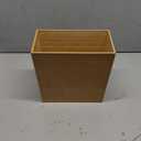 iDesign Rectangular Bamboo Waste Basket, The Formbu Collection – 10.5" x 5.75" x 10”, Natural Wood Finish