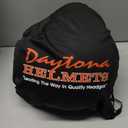 Daytona Cruiser Helmet - Blue Metal Flake - Lightweight 3/ 4 Shell Motorcycle Helmet with Removable Gloss Black Bubble Visor Added - DOT Approved Helmet - Bluetooth Compatible - L - 2.30 Pounds