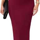 MANER Women's Strapless Bodycon Maxi Tube Dress Ribbed Elegant Casual Long Party Dresses (XXL)