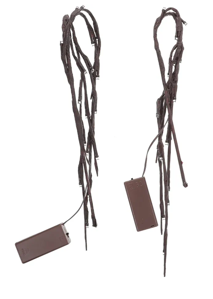 2 Pcs Chandelier Led Lighted Branch Led Branches Lamp Adorable Lights Led Branch Led Lamp Decorative Light Led Branches Light Battery Powered Lighted Branch Led Branch Light