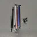 Bopomofo Stylus (5 Pcs), 2-in-1 Stylus Pen for Touch Screen, High Precision and Sensitivity, Suitable for iPhone/ipad/Android Tablets, Compatible with Touch Screens (Black/White/Blue/Rose Gold/Silver)