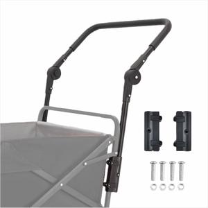 Adjustable Push Pull Handle for Folding Wagon, with Multi-Angle Design, Universal Accessory for Camping, Beach and Outdoor Use, Not Include Car