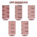 25 PCS Mesh Sandpaper, 2-3/4" x 5" Hook and Loop Net Sanding Sheets, Assorted Grit 80/120/180/240/400, Ideal for Wood, Metal, Automotive Sanding, Anti-Blocking & Dust-Free for Sanding Block