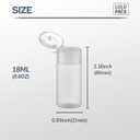 2 x Travel Bottles for Toiletries 0.6 oz - Travel Size Shampoo and Plastic Containers Tsa Approved - Empty Squeeze Sanitizer Lotion Toiletry - Refillable Hand Liquid Mini Bottles Clear 6PCS